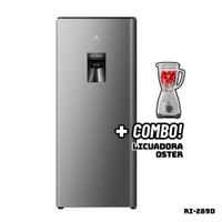 Refrigeradora INDURAMA 177 L Con DISP De Agua Plateado RI-289D + Licuadora OSTER Blanca