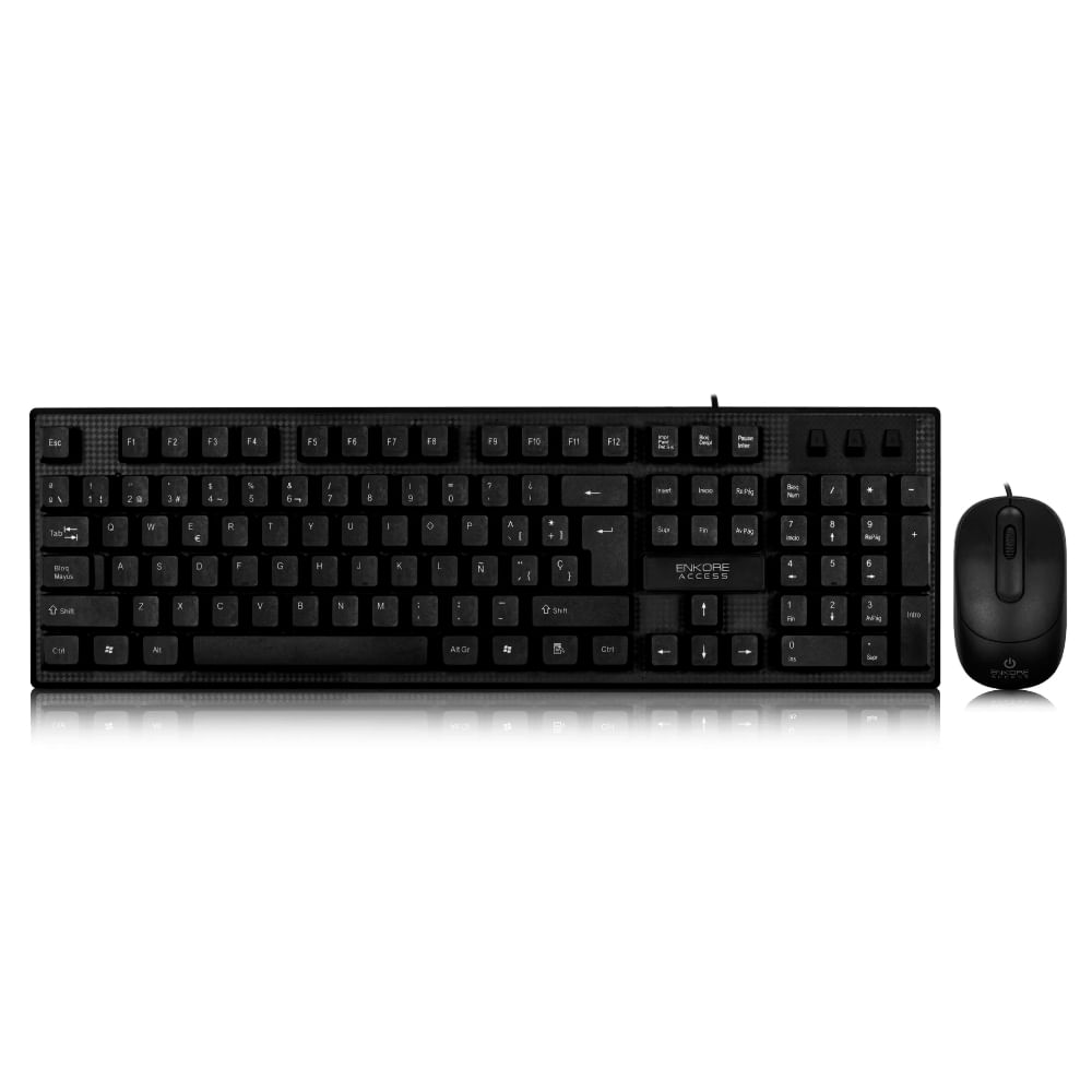 Kit Access ENT 508 Teclado + Mouse Estandar USB Enkore