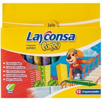 Crayón LAYCONSA Puppy Jumbo Paquete 12un