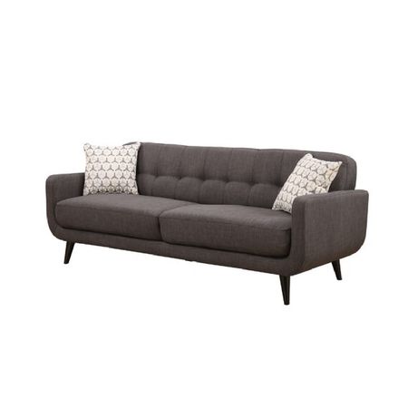 Sofá Vintage Zoe 2 Cuerpos Gris Sofá Vintage Zoe 2 Cuerpos Negro