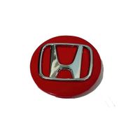 Tapa Central compatible con Aro Honda 69mm (juego 4 Unids) Color Rojo