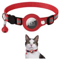 Collar Reflectante Nailon Para Gato Para Airtag Con Cascabel