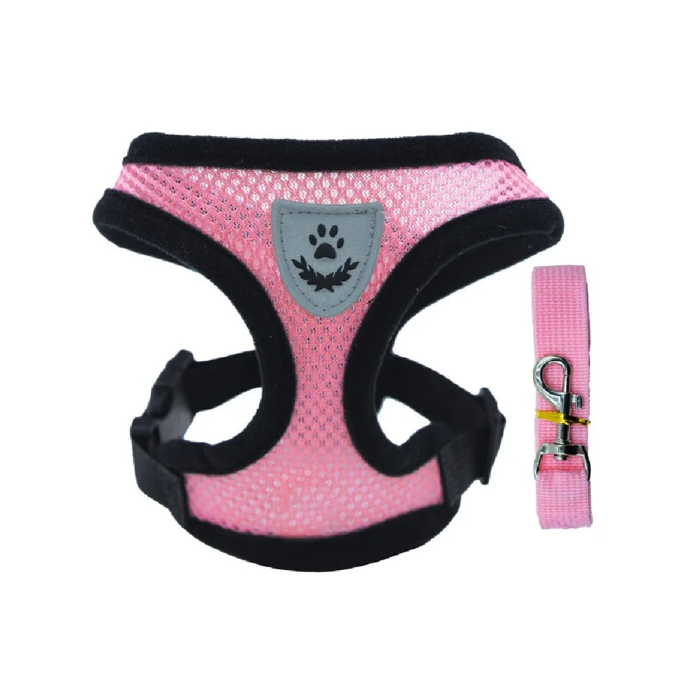 Arnés Y Correa Malla Transpirable Para Perro Pequeño Y Gatos
