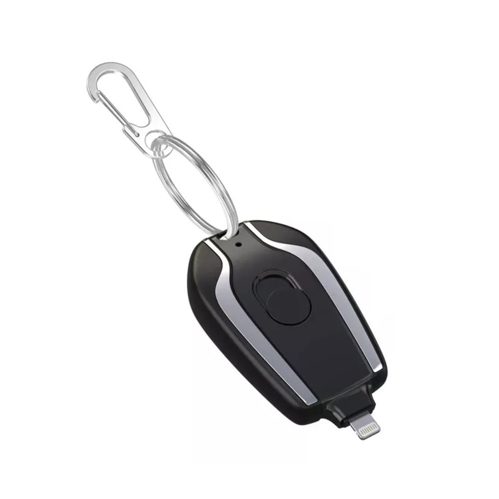 Cargador Negro Llavero Portatil para Celular Lightning