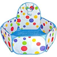 Piscina de Pelotas con Aro para Bebes y Niños Color CELESTE