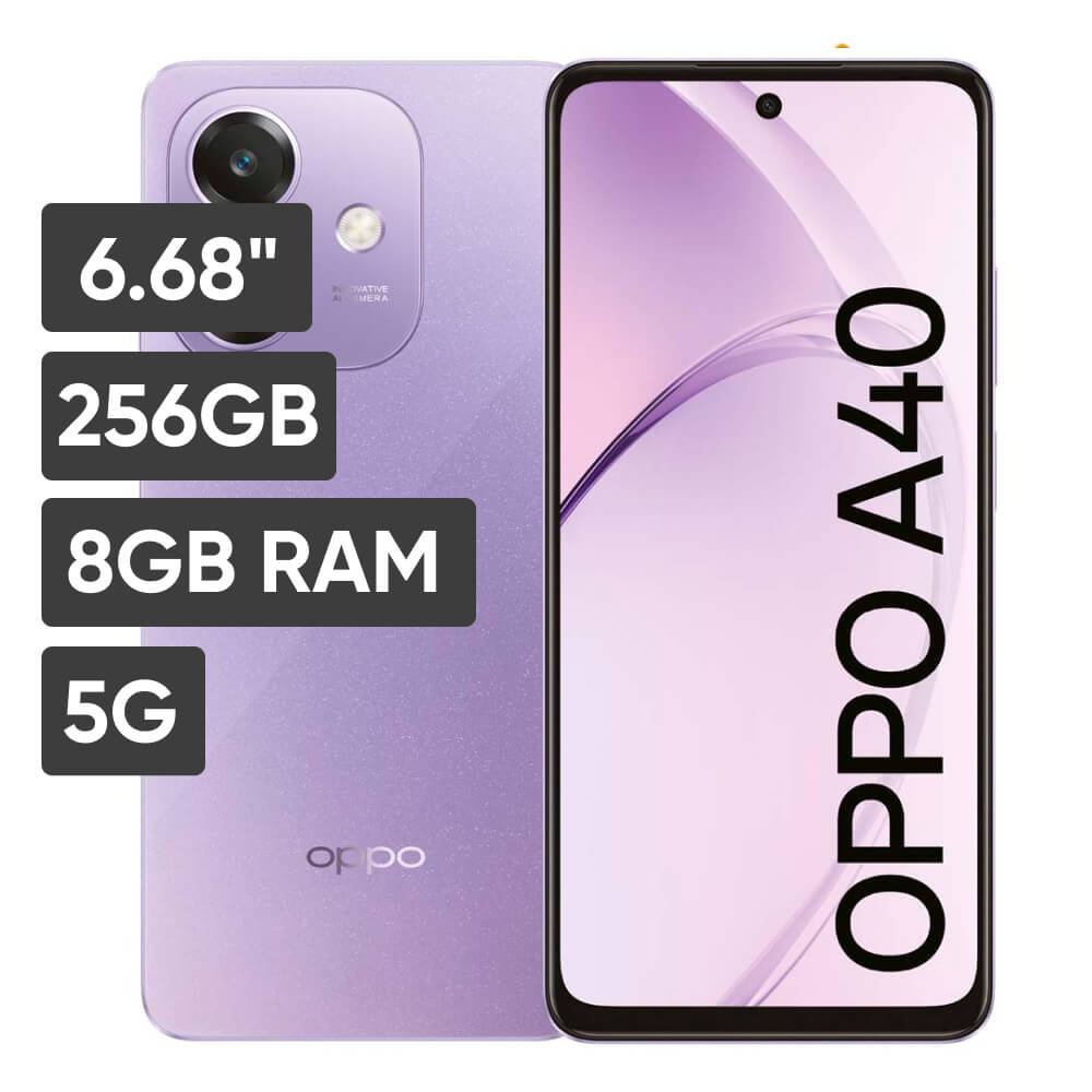Smartphone OPPO A40 6.67"" 4GB 256GB 50MP Lila