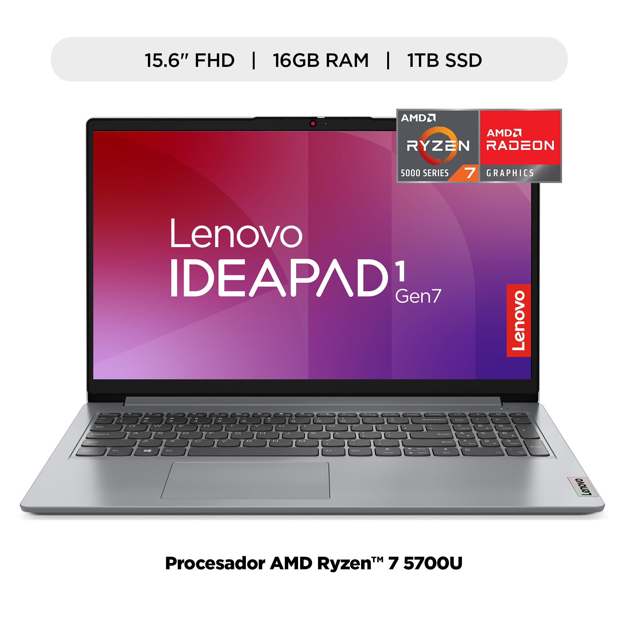 Laptop LENOVO IdeaPad 1 15ALC7 15.6"" AMD Ryzen 7 (5000 series) 16GB 1TB SSD