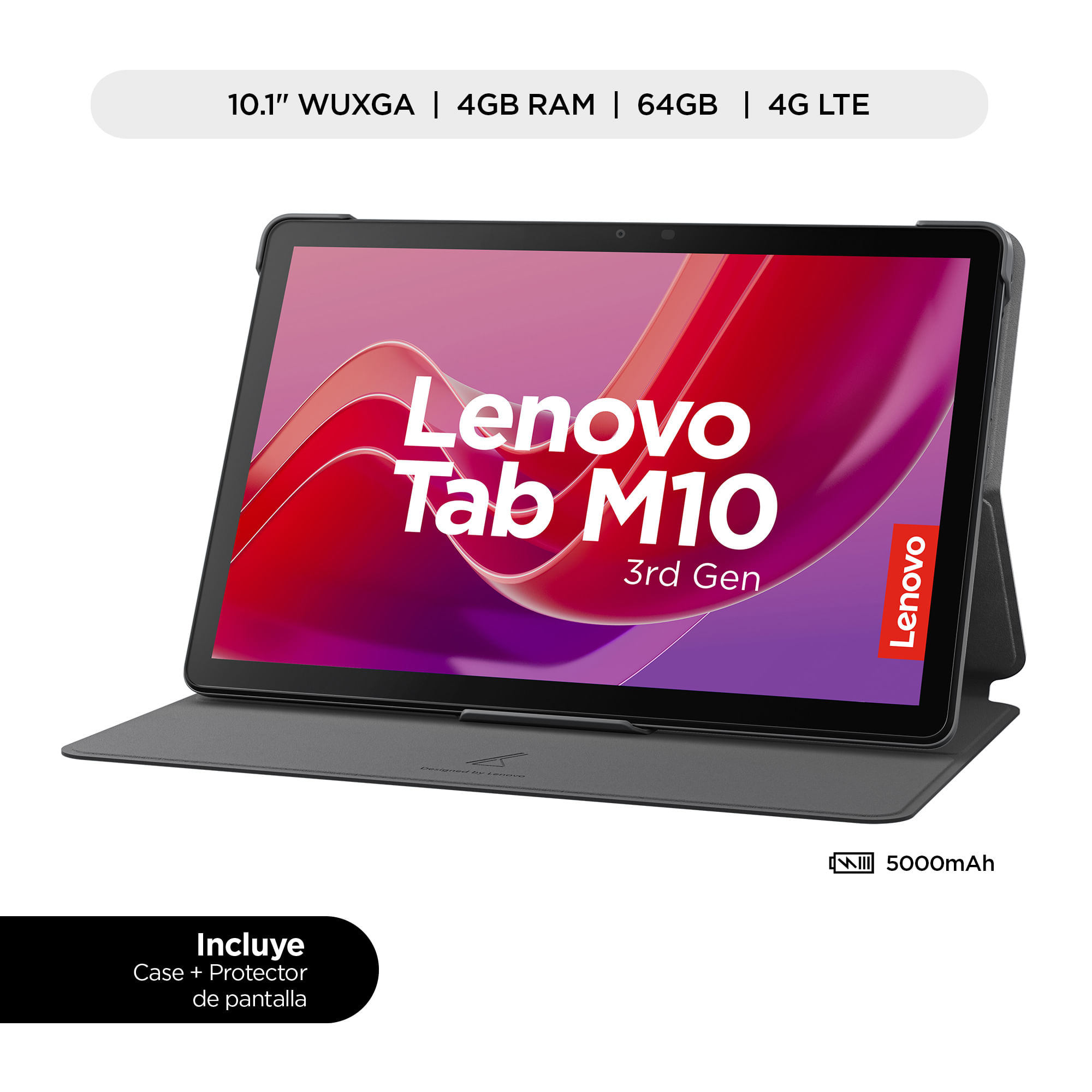 Tablet LENOVO M10 (3ra Gen) 10.1"" 4GB 64GB 4G LTE Storm Grey