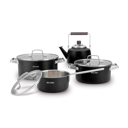 Juego de ollas Fiorenza A/i Negro O20-24+C16+TE2L Record