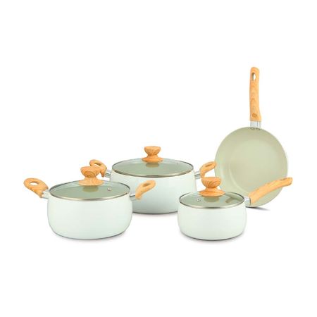 Juego de ollas Ceramic Line Wood 7 piezas Record