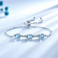 Pulsera Topazio con Brillo Celestial Infinite - Plata 925