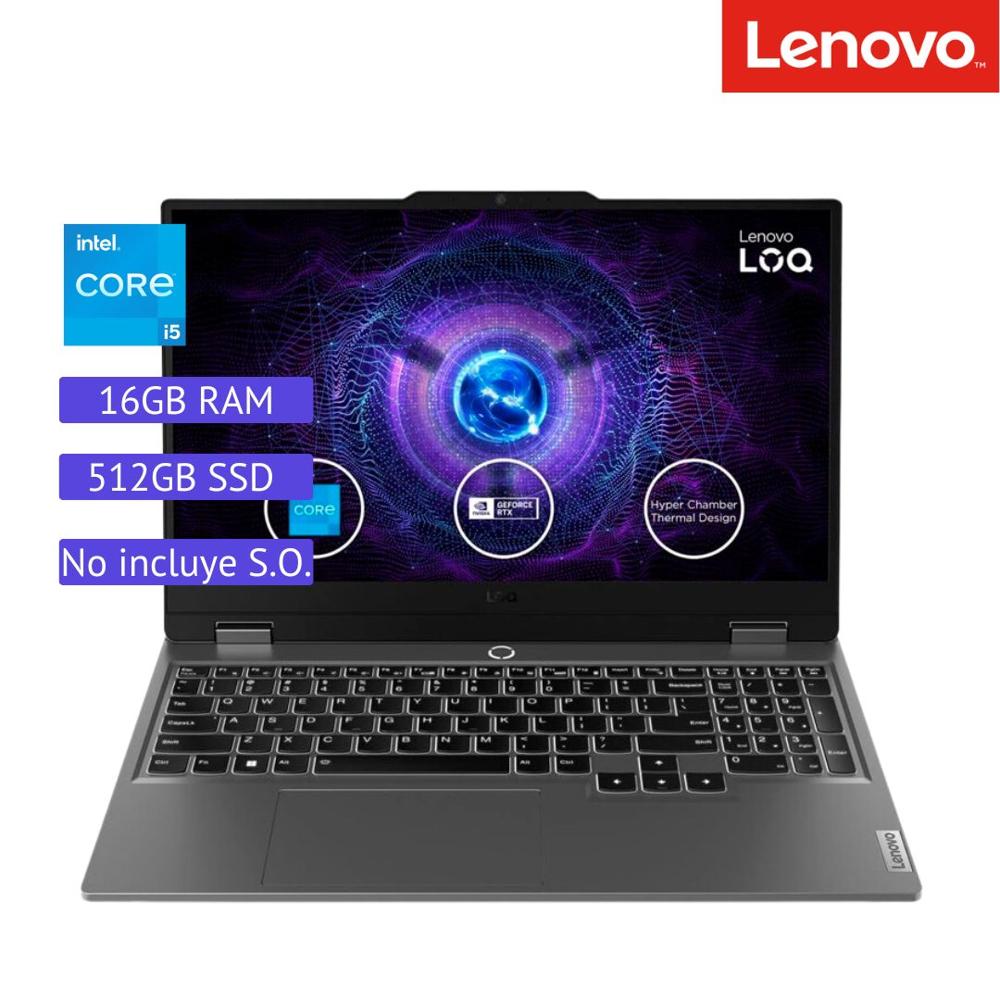 Notebook Lenovo LOQ 15IRX9 15.6"" FHD IPS, Core i7-13650HX 2.6/4.9GHz 16GB DDR5-4800MHz, 512GB SSD