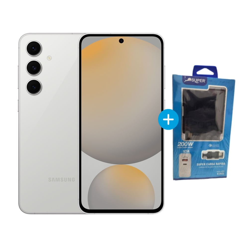 Combo Samsung S24 FE 5G 256GB 8GB y CARGADOR SUPER CARGA RAPIDA 200W