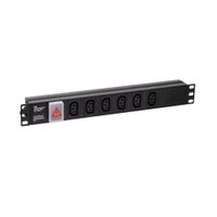 Power Rack PDU 6 Tomas C13 16 AWG 1.5 Metros Negro PR-PDU6T AMERICAN NET