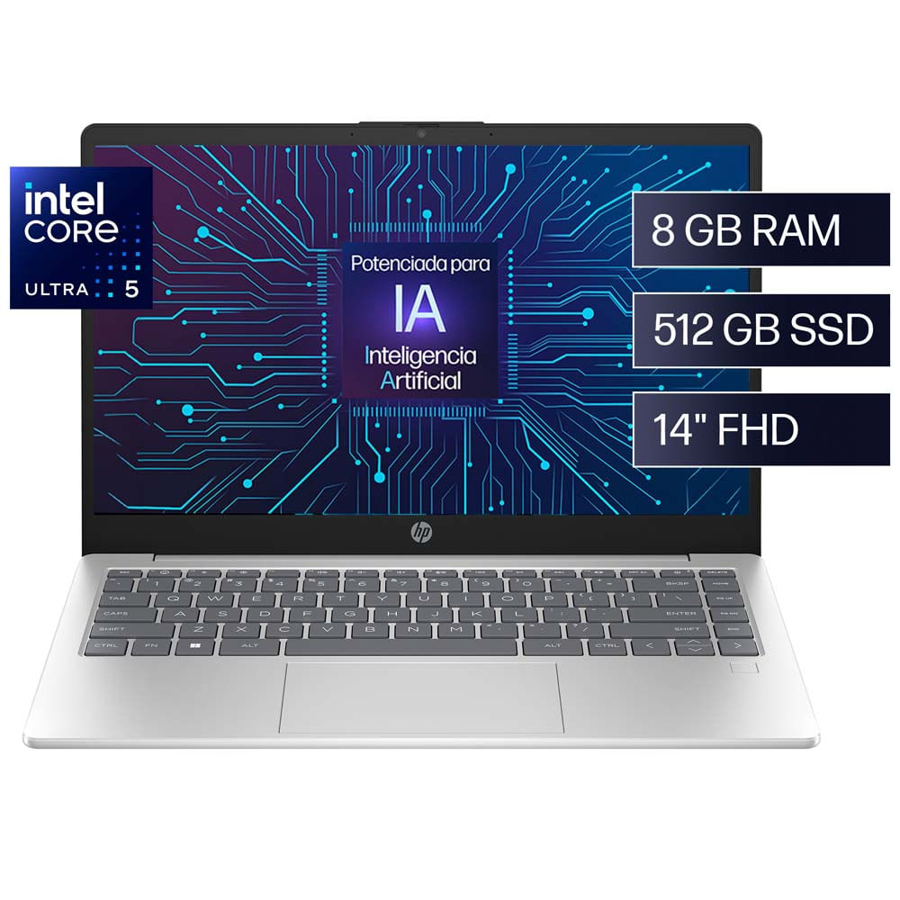 Laptop HP 14-EP1001LA 14"" Intel Core Ultra 5 8GB 512GB SSD
