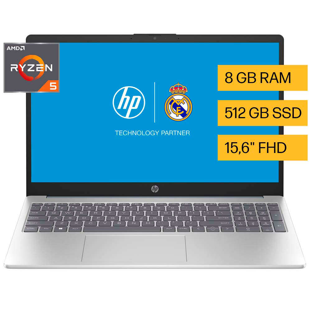 Laptop HP 15-FC0071LA 15.6"" AMD Ryzen 5 (7000 series) 8GB 512GB SSD