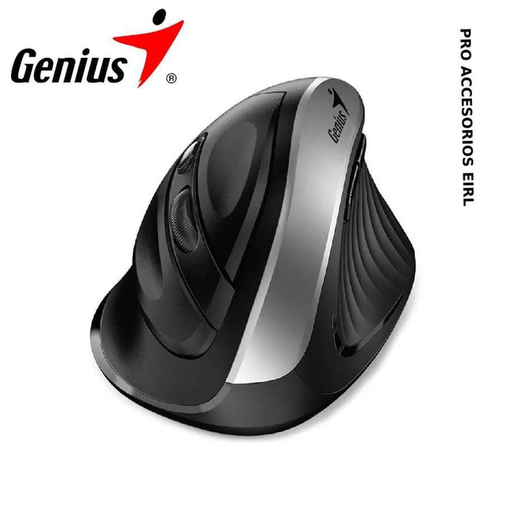Mouse Vertical Inalámbrico Genius Ergo 8250S Diseño Ergonómico