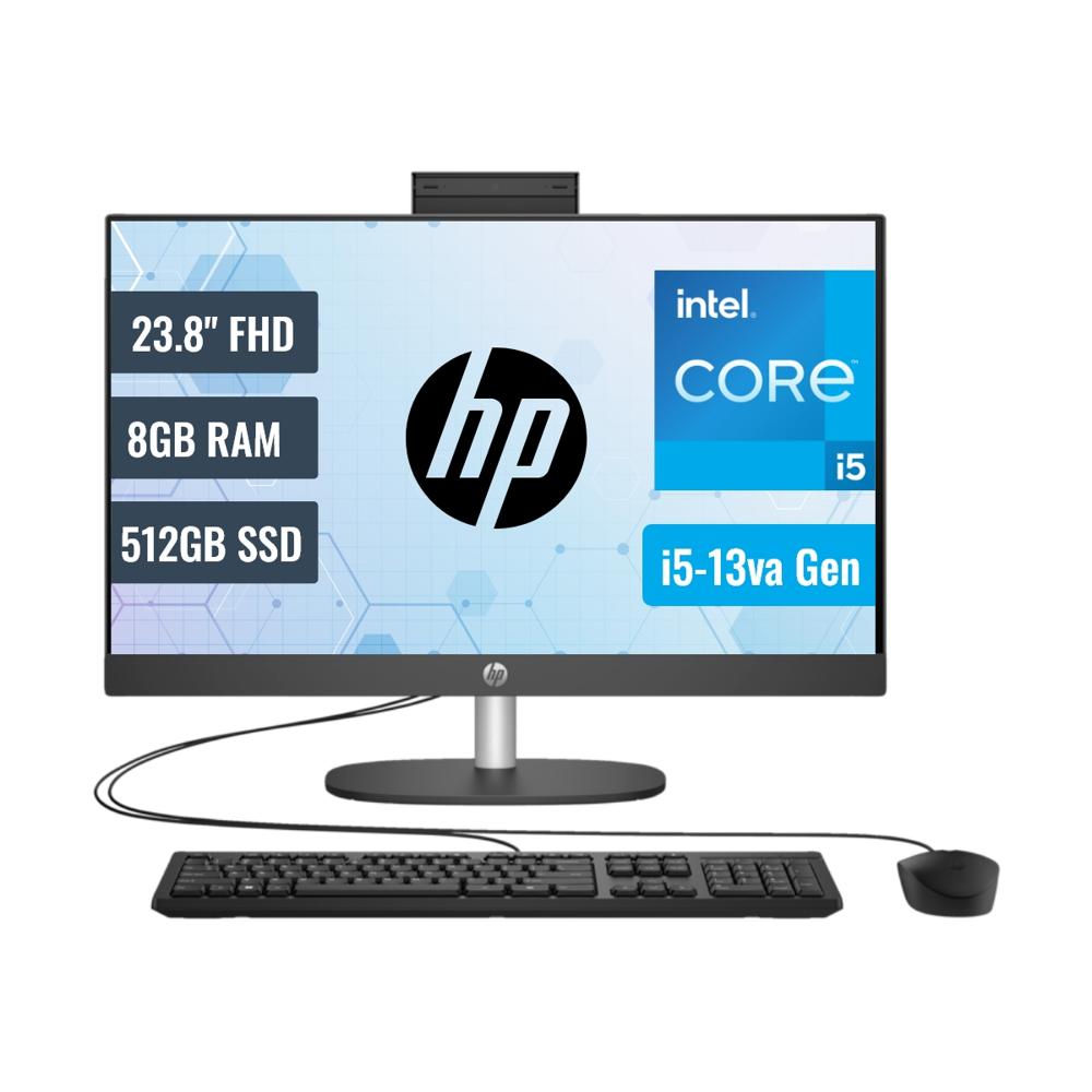 All In One HP ProOne 240 G10 A5RP1LA Intel i5 1335U 8GB RAM 512GB SSD 23.8 FHD FreeDOS