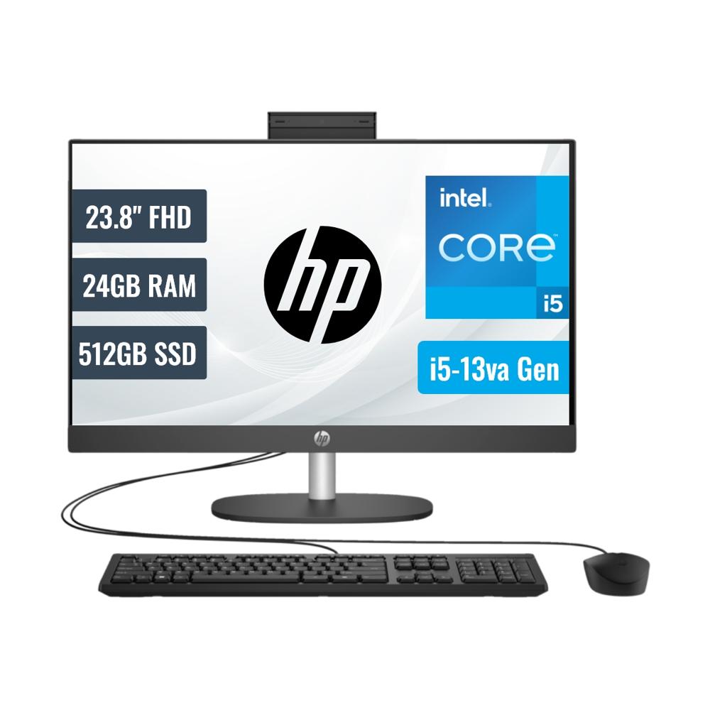 All In One HP ProOne 240 G10 A5RP1LA24 Intel i5 1335U 24GB RAM 512GB SSD 23.8 FHD FreeDOS