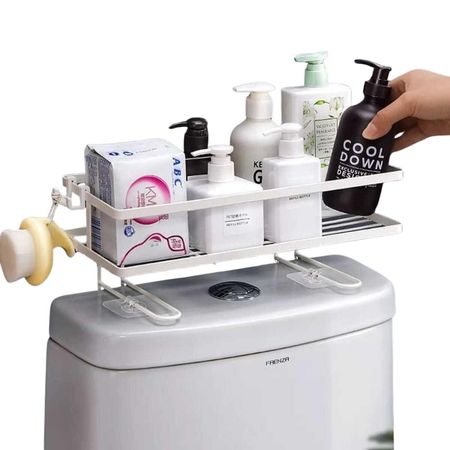 Organizador De Baño Sobre El Inodoro De 1 Nivel Blanco  420BL03