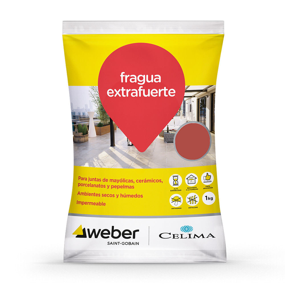 Fragua extrafuerte Premium Terracota 1kg Celima Weber