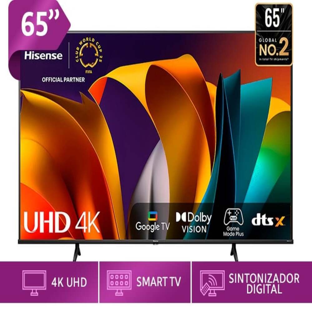 Televisor Hisense Led 65"" Smart UHD 4K Google Tv 65A6NA