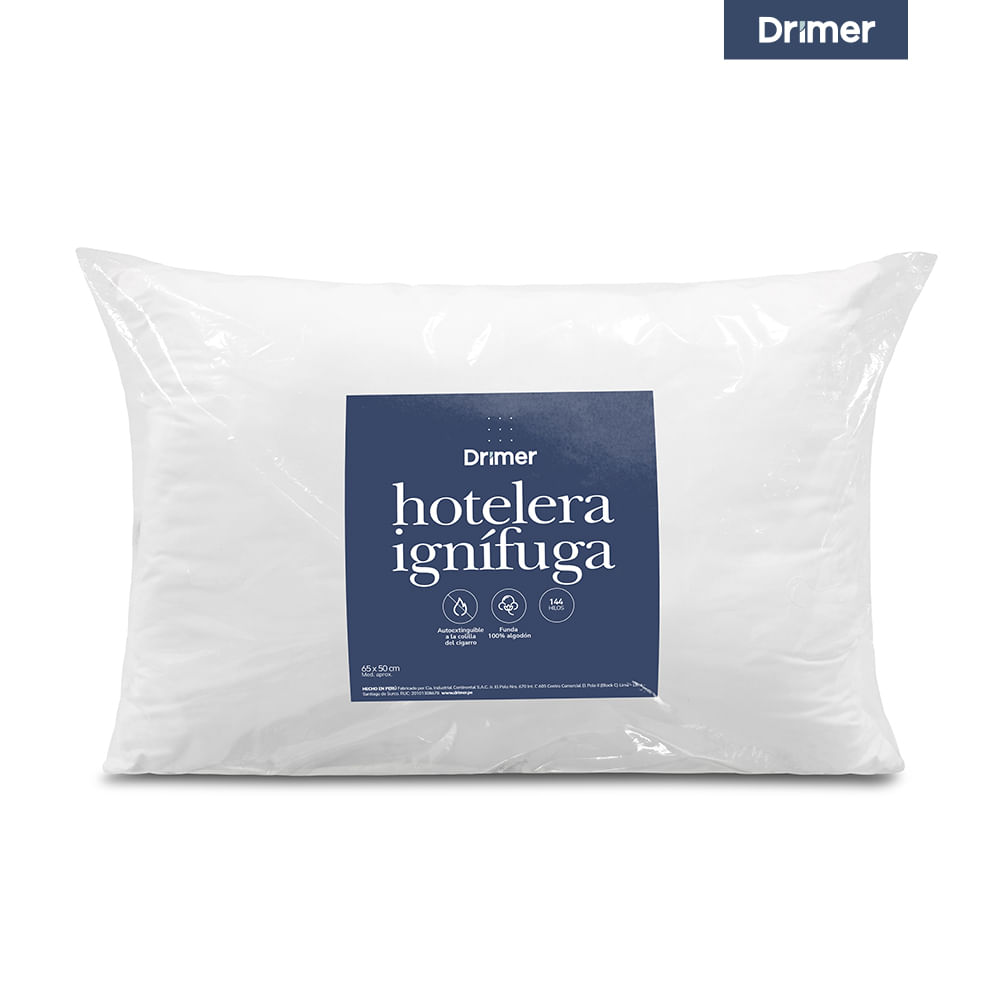 Almohada Hotelera DRIMER Ignífuga Estándar (65x50 cm)