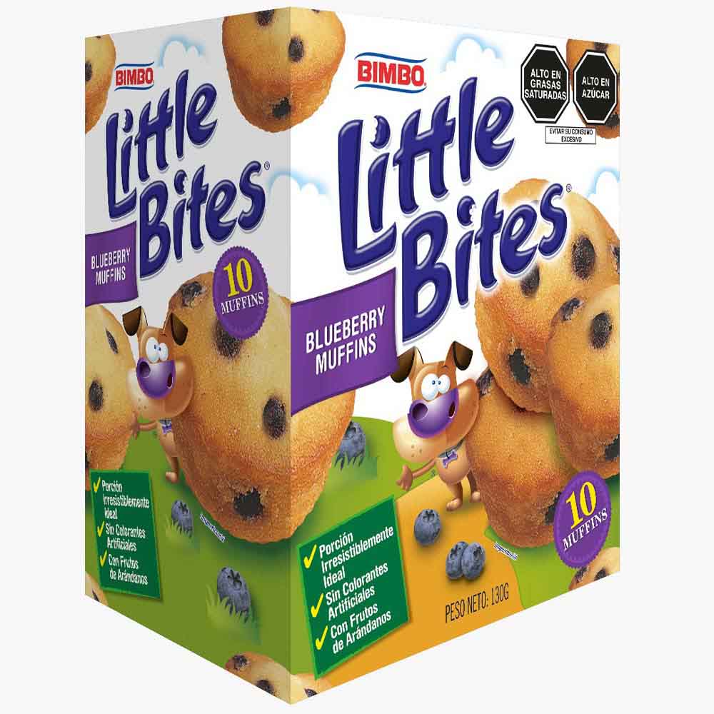 Brownie BIMBO Little Bites Blueberry Caja 130g