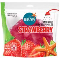 Esponja Baño + Jabón BALMY Fresa Bolsa 1un
