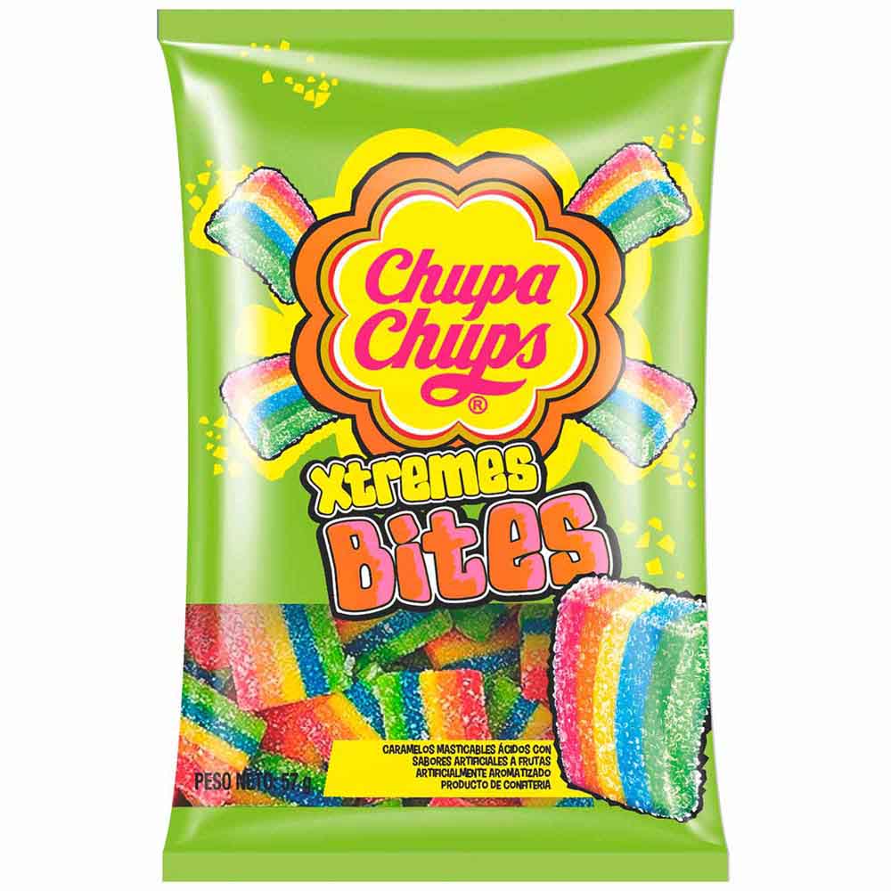 Caramelos Masticable Ácido CHUPA CHUPS Xtremes Bites Bolsa 57g