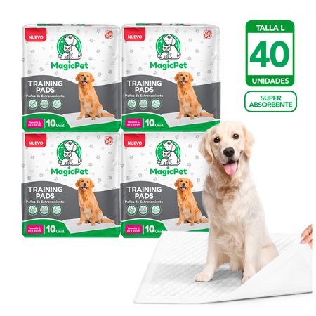 Pack x4 Pañales para Mascotas Super Absorbente Talla L 10 UND HY6