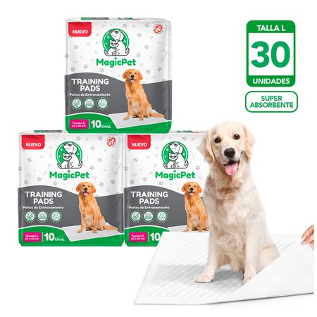 Pack x3 Pañales para Mascotas Super Absorbente Talla L 10 UND HY6