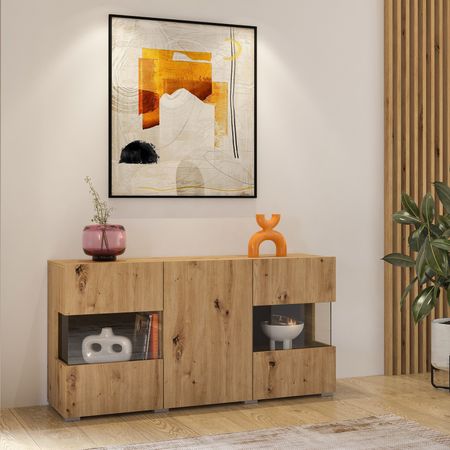 Aparador Moderno  Karito color Duna TU MESITA 3 puertas