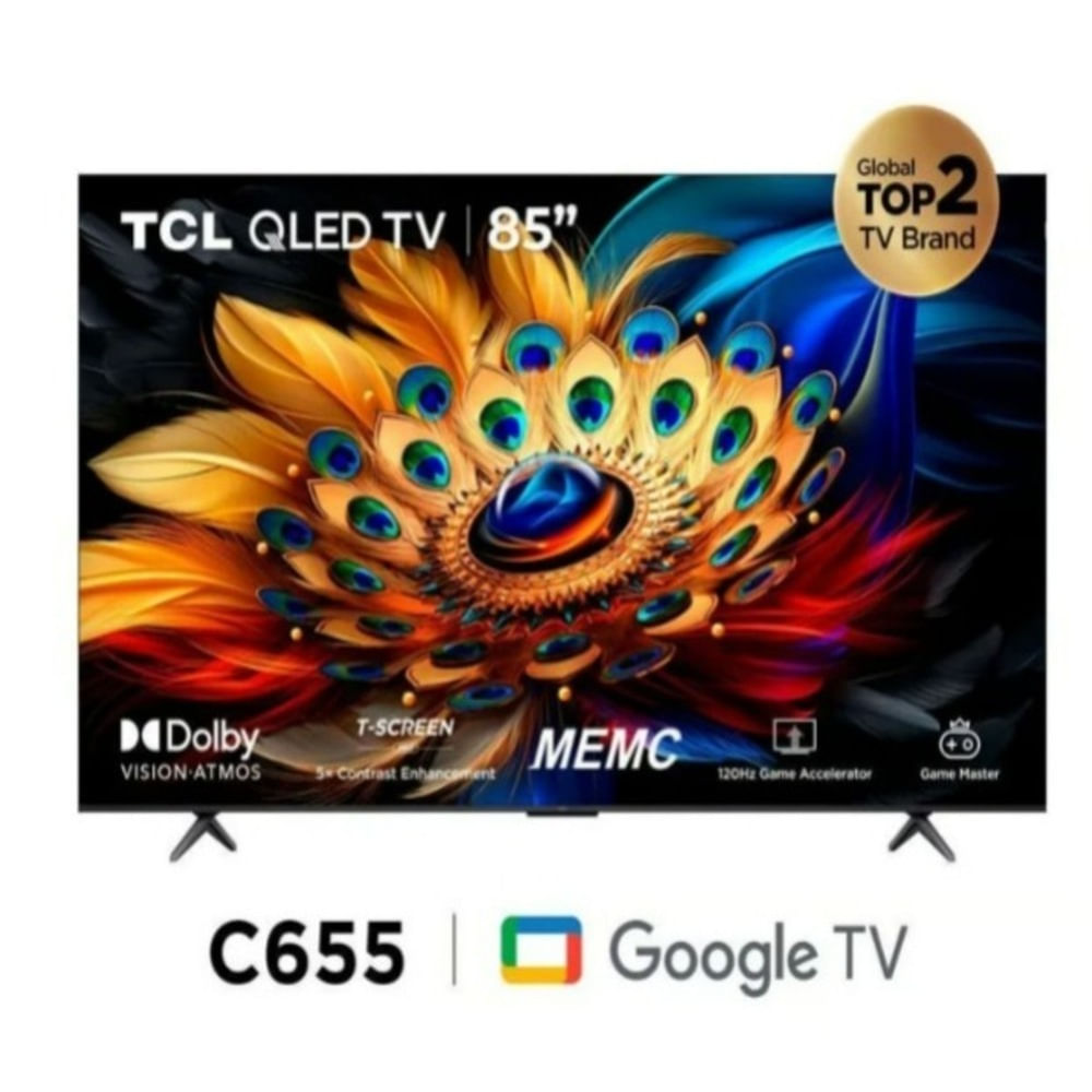 Televisor TCL QLED 85"" Smart UHD 4K Google Tv 85C655