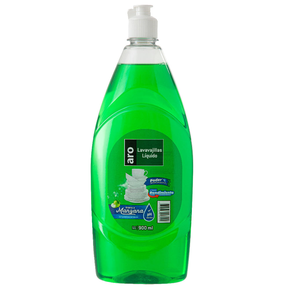 Lavavajilla Liquido Manzana Aro 900ml