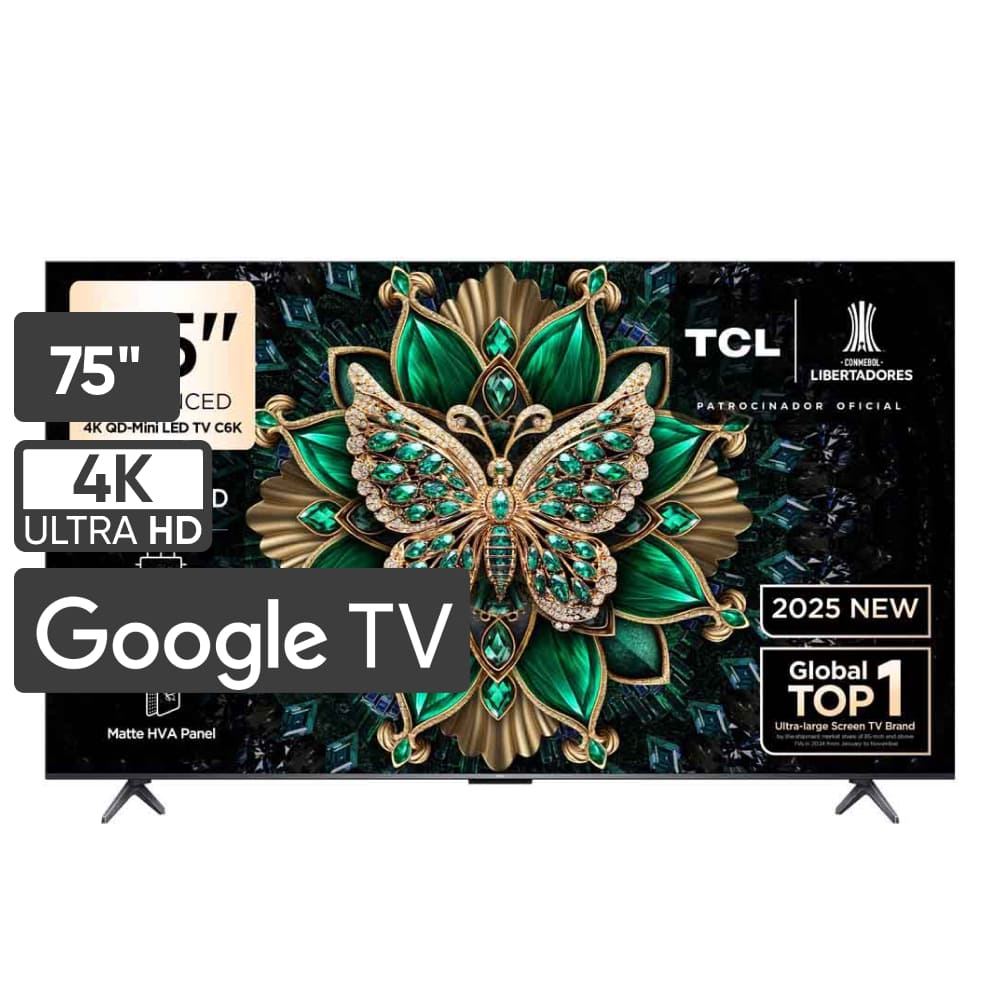 Televisor TCL Mini LED 75"" UHD 4K Smart TV 75C6K