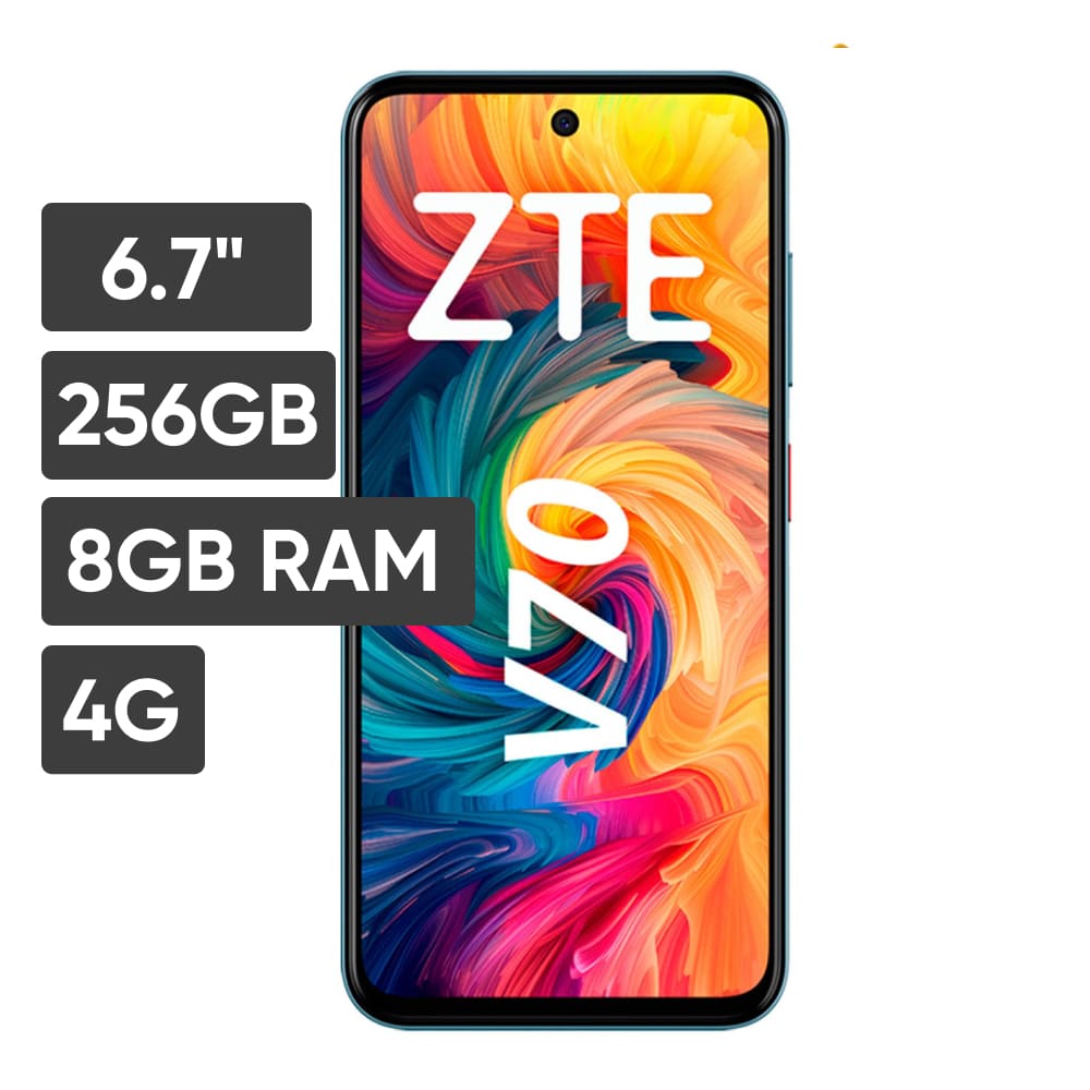 Smartphone ZTE V70 6.7"" 8GB 256GB 108MP+2MP+AI Camera Gris
