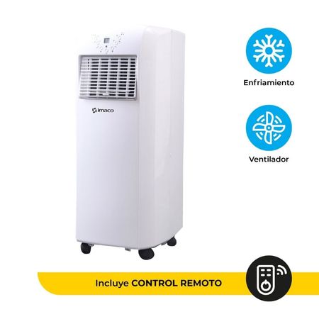 Aire Acondicionado Portátil 6500 BTU Imaco AC6584 Blanco