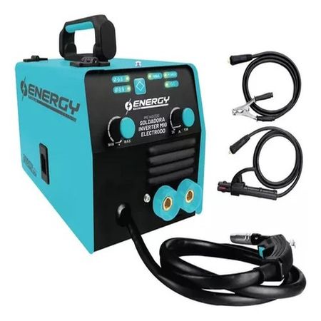 Soldadora Inverter Tecnology  225AMP MIG-FLUX+ELECTRODO SINERGICO