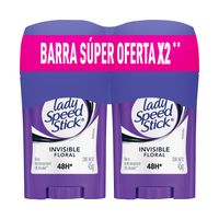 Desodorante para Mujer en Barra LADY SPEED STICK Invisible Floral Frasco 45g Paquete 2un