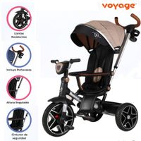 Triciclo Guiador Reversible 360° «HARDY» Beige