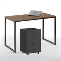 Combo Summer Escritorio Gales + Cajonera Negra Coricha Home