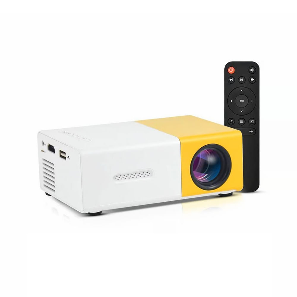 PROYECTOR LED DIGITAL Blanco-Amarillo