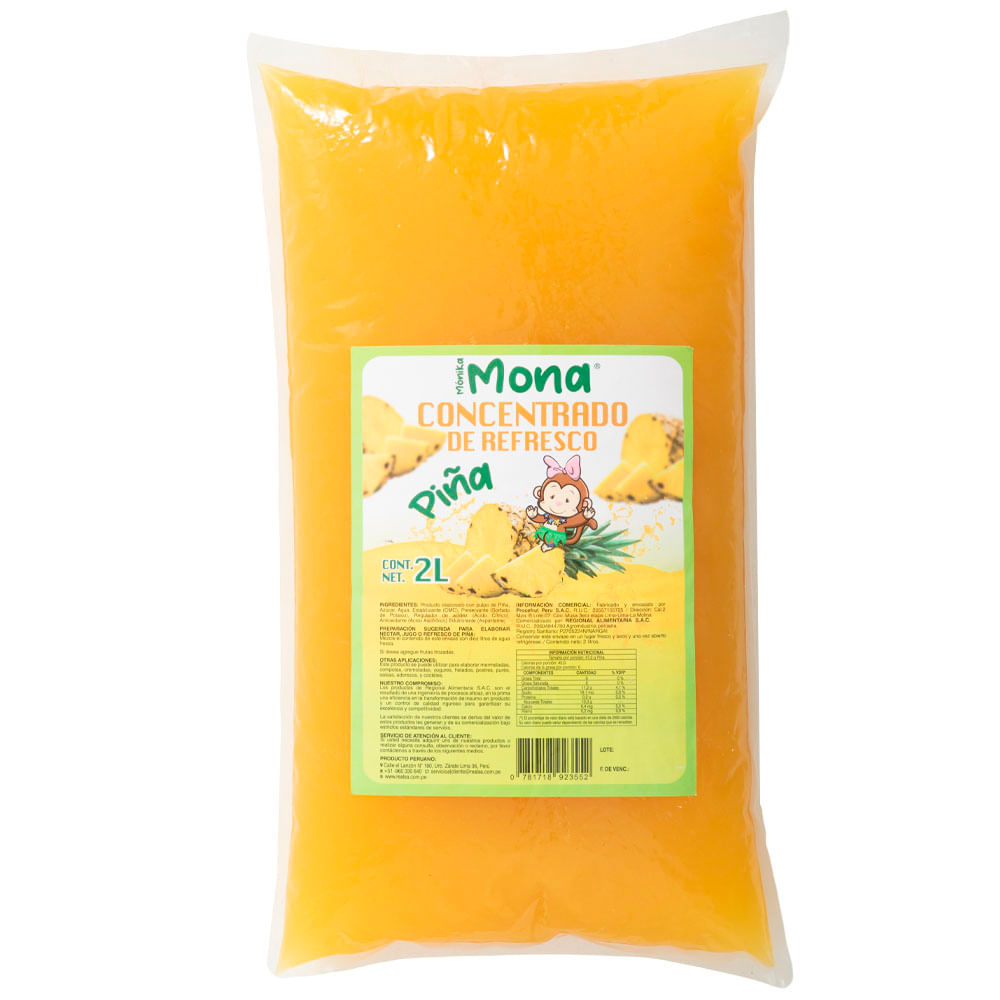 Concentrado de Piña REGIONAL Bolsa 2L