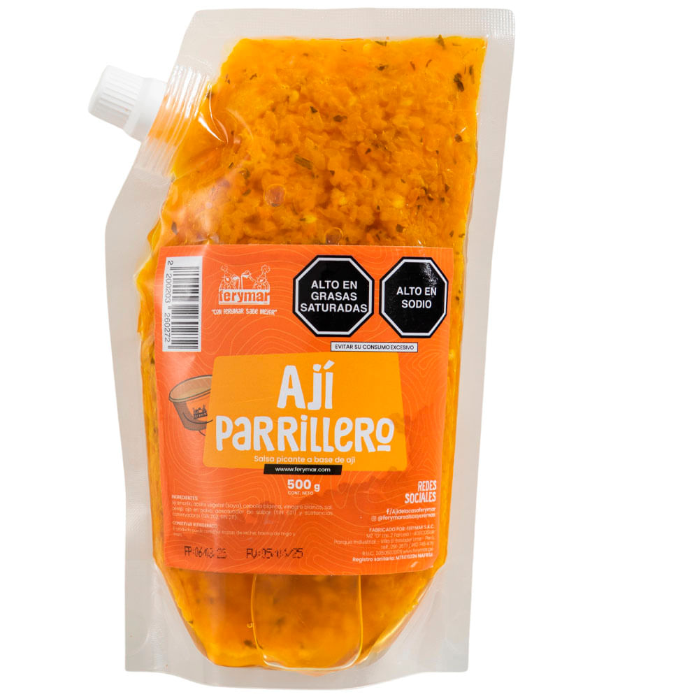Ají Parrillero FERYMAR Doypack 500g