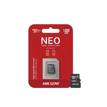 Tarjeta de memoria MicroSD Neo Hiksemi 128GB 92/40MB/s SerieC1 Clase10