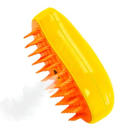 Cepillo Peine a Vapor para Mascotas – Amarillo L-213-2