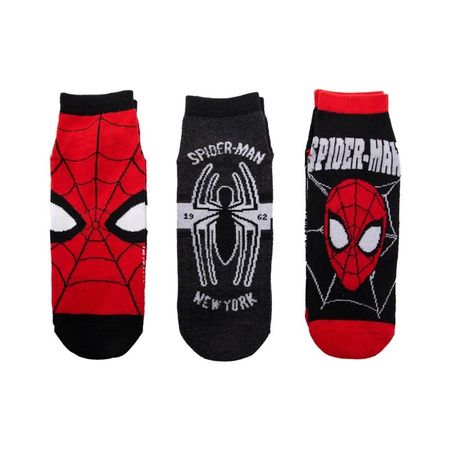 Medias Antideslizante Disney Spiderman Tripack Talla S