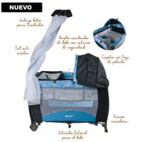 Cuna Corral Mecedora Sally 716-1A Azul
