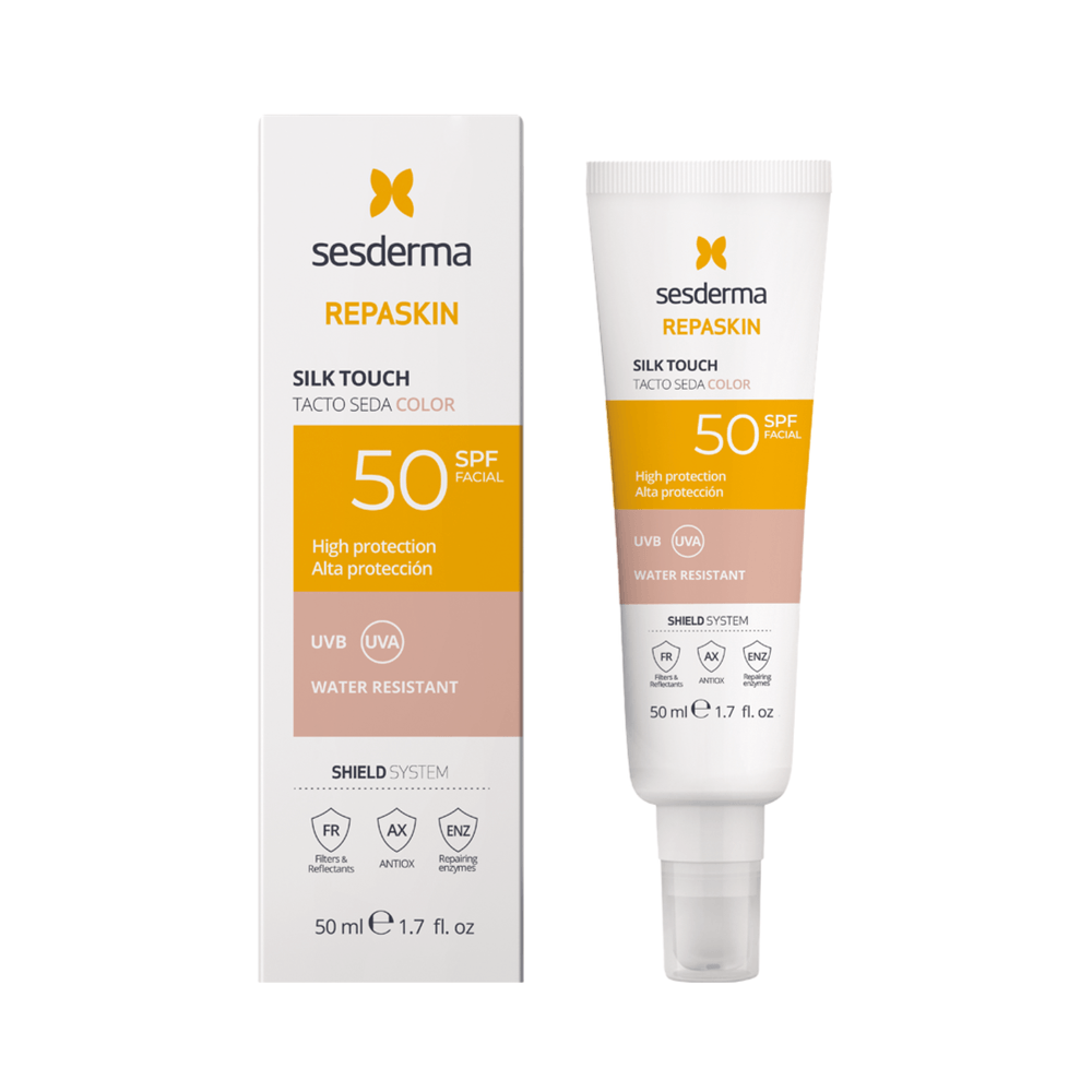 Fotoprotector Sesderma Repaskin Tacto Seda Color Spf50 50Ml